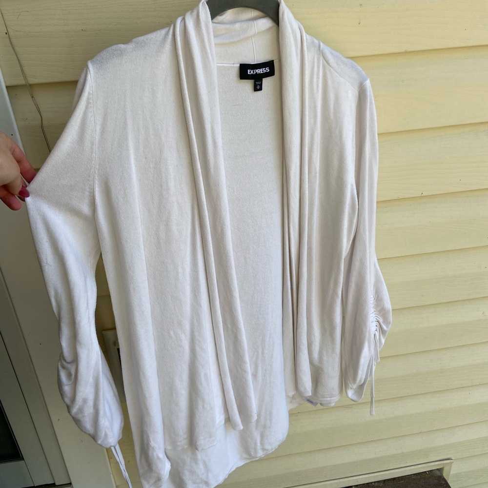 2 White Cardigans - Picture 3 of 5